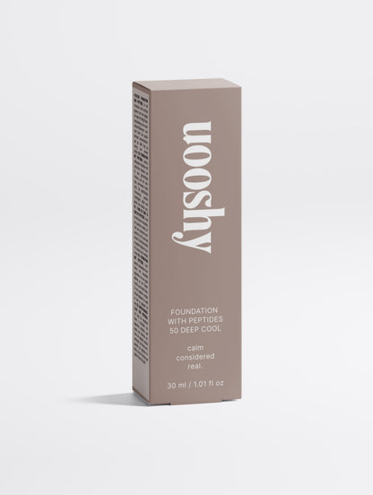 Uooshy Foundation with Peptides, 50 Deep Cool