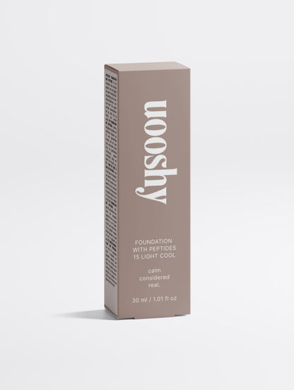 Uooshy Foundation with Peptides, 15 Light Cool
