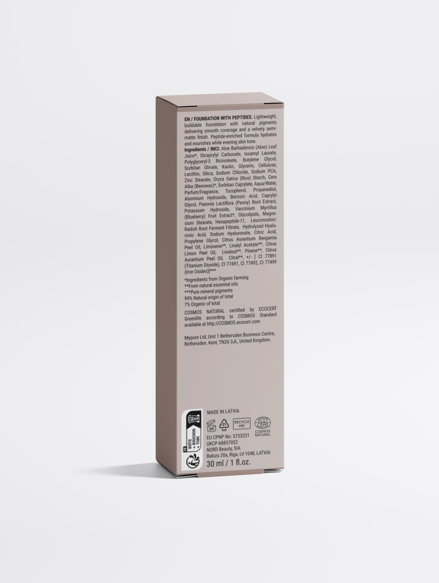 Uooshy Foundation with Peptides, 15 Light Cool