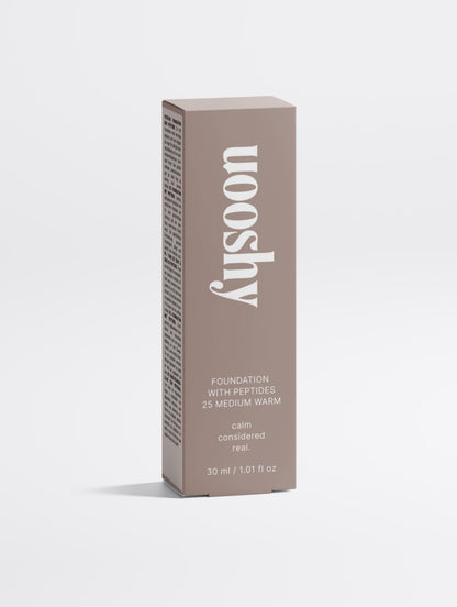 Uooshy Foundation with Peptides,  25 Medium Warm