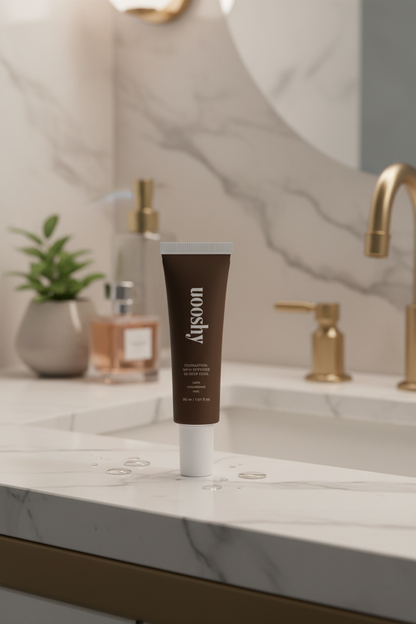 Uooshy Foundation with Peptides, 50 Deep Cool